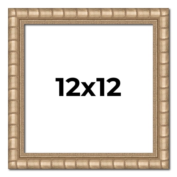 12x12 Frame Silver Real Wood Picture Frame Width 1.5 inches | Interior Frame Depth 0.5 inches |