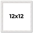 thumbnail image 1 of 12x12 Frame White Scuffed Rustic Solid Wood Picture Frame | 0.75 Inch Moulding Width| Includes UV, 1 of 8