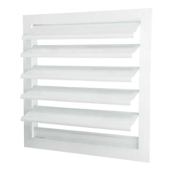 Uxcell Aluminum Vent Cover, Louver Shutter Exhaust Fan Louvered Vent Automatic Gravity Square Grill 12x12 Inch