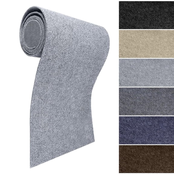 12x12 Inch Scratching Mat for Cats Self-Adhesive Carpet Mat DIY Trimmable Scratching Board for Sofa Wall and Cat Tree Furniture Protector, Light Gray Size XS