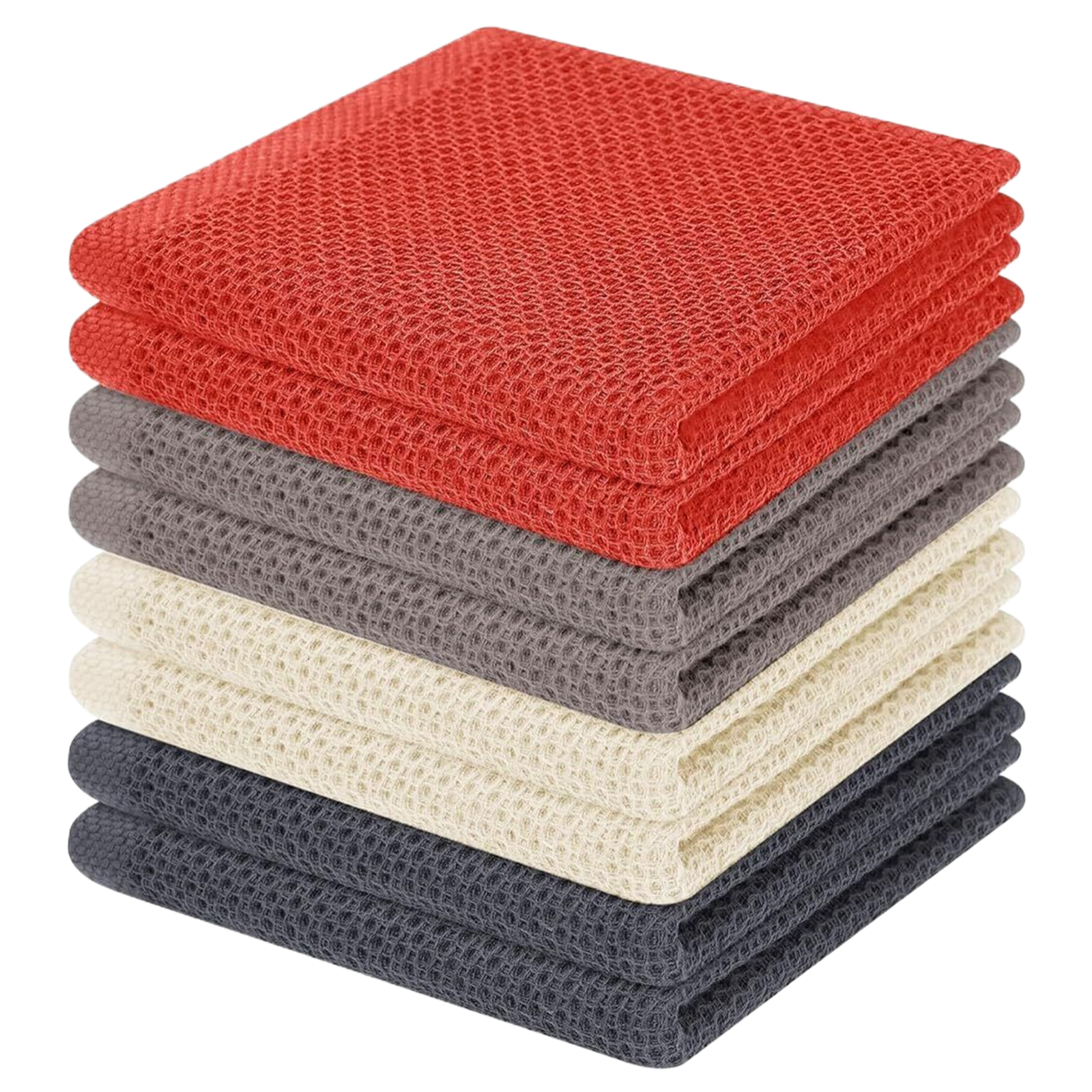 12x12 Inches 100 Cotton Waffle Weave Kitchen Dish Cloths,Ultra Soft
