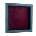 thumbnail image 1 of 12x12 Shadow Box Frame Blue Wood | With a 1" Usable Display Depth | Includes a Dark Berry Real, 1 of 5