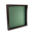 thumbnail image 1 of 12x12 Shadow Box Frame In Brown With A 1 3/4" Usable Depth Includes Hunter Green Acid-Free Backing,, 1 of 6