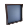 thumbnail image 1 of 12x12 Shadow Box Frame In Brown With A 1 3/4" Usable Depth Includes Navy Blue Acid-Free Backing, UV, 1 of 6