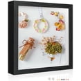 thumbnail image 1 of 12x12 Shadow Box Picture Frame Display Case with Soft Linen Back-Real Glass,Large Black Deep Shadow Box Frame 12x12 for Graduation Flower Medal Pet Photo Craft Memorial Gift, 1 of 7