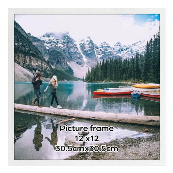 12x12 Square Picture Frame for Wall Gallery Photo Display, White