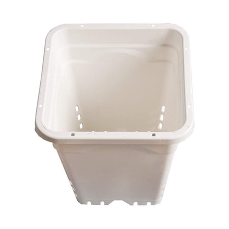 12x12" Square Pot White