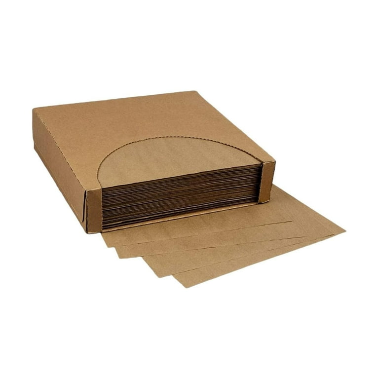 12x12 Waxed Paper Wrap or Basket Liner Sheet, Brown Paper, 1000
