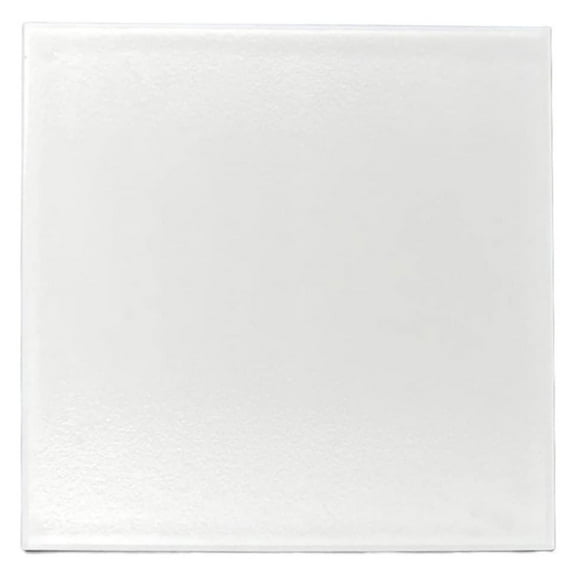 12x12 White Porcelain Floor Wall Tile Backsplash (Exact Size 11-7/8 in) Semi Matte Glazed Finish for Flooring, Kitchen Backsplash, Bathroom Shower (1 Piece) (White)