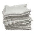 thumbnail image 1 of 12x12 White Value Washcloths Rags Bath/Craft/Kitchen/Garage/Face 1 LB Per Dozen, 1 of 6