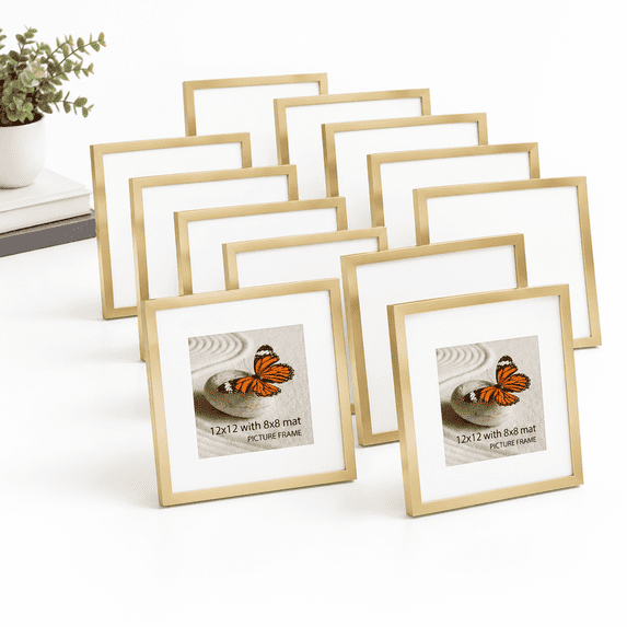 Healthy Document Frame 12x12 With 8x8 Photo Frames For Wall And Tabletop Display 12 By 12 ...