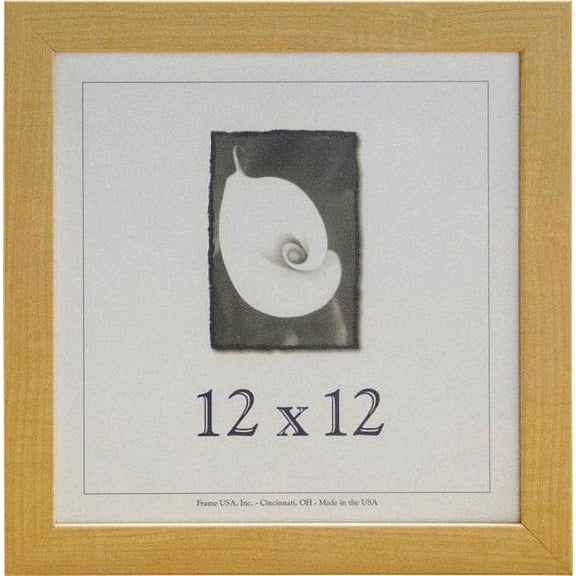 12x12 Wood Picture Frame (American Maple) - Made in the USA