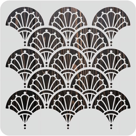 12x12inch Plastic Large Modern Art Deco Stencils