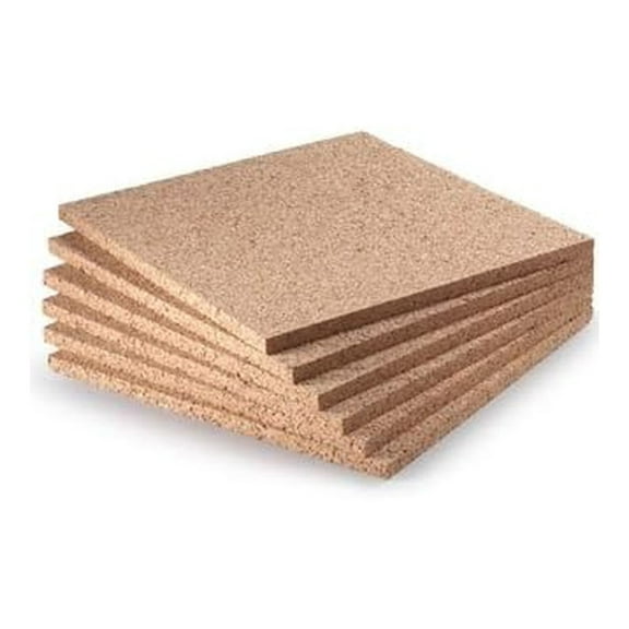 12x12x1/2 Extra Thick Cork Squares. DIY a Cork Board or Cork Wall, Use as Mats Under Pots, Placemats & More (6 per Pack Packs of 6) (Pack of 6)