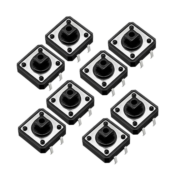 12x12x7.3mm Panel Momentary 4-Pin PCB DIP Tact Push Button Switch 10PCS
