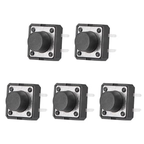 12x12x7mm Panel Micro PCB Momentary Tactile Tact Push Button Switch DIP 5PCS