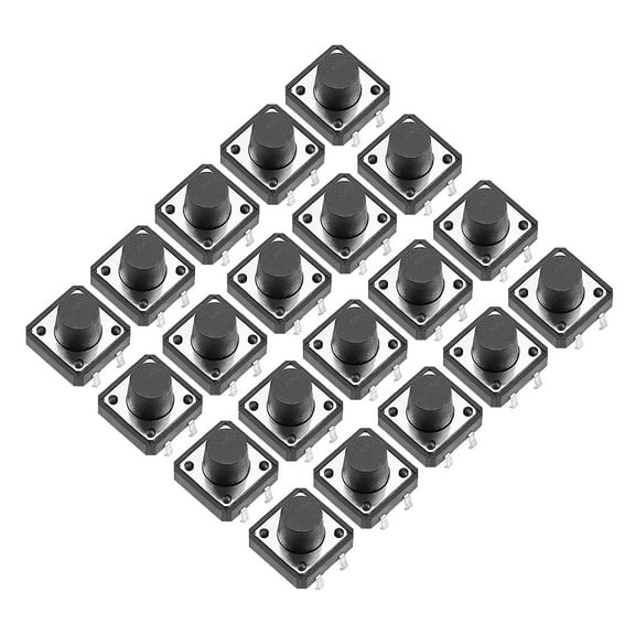12x12x8mm Panel PCB Momentary Tactile Tact Push Button Switch DIP 20PCS