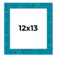 thumbnail image 1 of 12x13 Frame Blue Teal Burl Wood Picture Frame | 1.75 Inch Moulding Width | Interior Frame Depth 0.5, 1 of 8