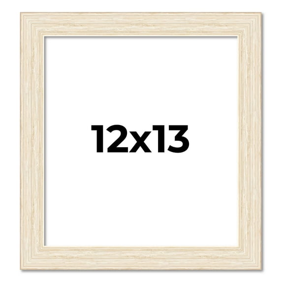 12x13 Frame White Real Wood Picture Frame Width 1.5 inches | Interior Frame Depth 0.5 inches | Barn