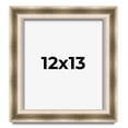 thumbnail image 1 of 12x13 Shadow Box Frame Silver | 1.75 inches Deep Real Wood Traditional Shadowbox Display Frame | UV, 1 of 8