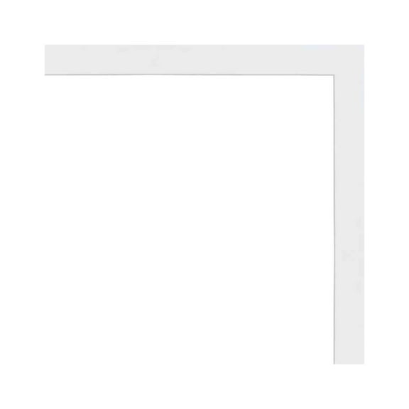 12x14 White Wood Picture Frame - UV Acrylic, Foam Board Backing, Hanging Hardware