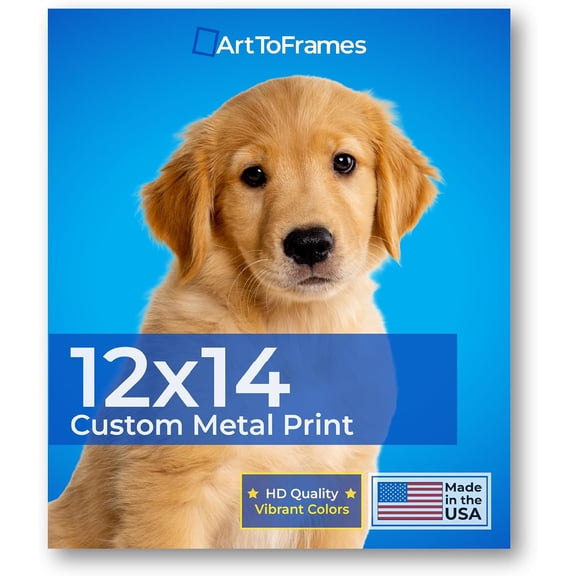 12x14 Custom Metal Photo Print, Upload Your Own Image on Metal, Personalized Wall Art