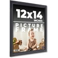 thumbnail image 1 of 12x14 Frame Black Passaggi Solid Wood Picture Frame Width 1.5 Inches | Interior Frame Depth 0.5, 1 of 8