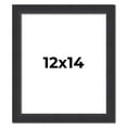 thumbnail image 1 of 12x14 Frame Black Real Wood Picture Frame Width 1.25 Inches | Interior Frame Depth 0.5 Inches |, 1 of 8