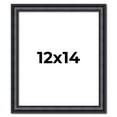 thumbnail image 1 of 12x14 Frame Black Real Wood Picture Frame Width 1.25 inches | Interior Frame Depth 0.5 inches |, 1 of 8