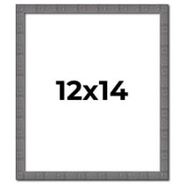12x14 Frame Blue Kingsley Pewter Solid Wood Picture Frame Width 0.75 Inches |Interior Depth 0.5