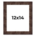 thumbnail image 1 of 12x14 Frame Brown Burl Real Wood Picture Frame Width 1.625 Inches | Interior Frame Depth 0.5 Inches, 1 of 8