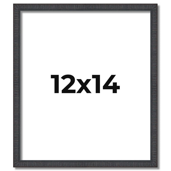12x14 Frame Brown Picture Frame - Complete Modern Photo Frame Includes UV Acrylic Shatter Guard
