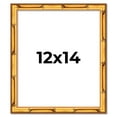 thumbnail image 1 of 12x14 Frame Gold Bamboo Solid Wood Picture Frame | 1 Inch Moulding Width | Interior Frame Depth, 1 of 8