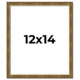 thumbnail image 1 of 12x14 Frame Gold Kingsley Distressed Solid Wood Picture Frame Width 0.75 Inches | Interior Frame, 1 of 8