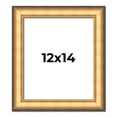 thumbnail image 1 of 12x14 Frame Gold Plein Aire Solid Wood Picture Frame Width 2 Inches | Interior Frame Depth 0.5, 1 of 8