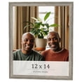 thumbnail image 1 of 12x14 Frame Grey Solid Wood Picture Frame Width 1 Inches | Interior Frame Depth 0.5 Inches |, 1 of 8