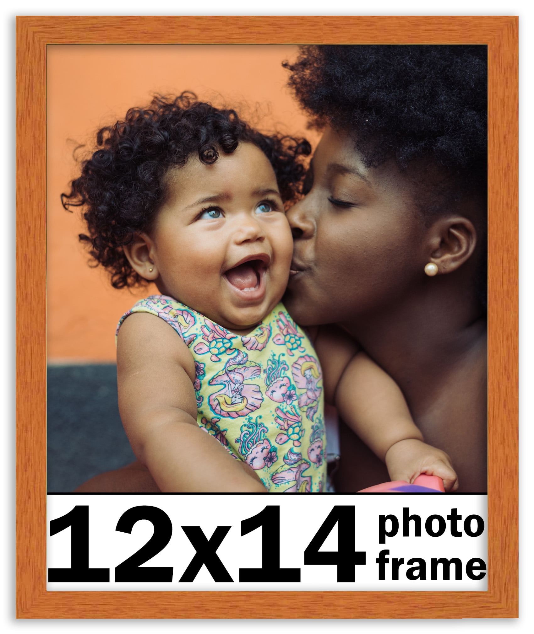 12x14 Frame Honey Pecan Brown Picture Frame Modern Photo Frame