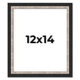 thumbnail image 1 of 12x14 Frame Silver Real Wood Picture Frame Width 1.25 Inches | Interior Frame Depth 0.75 Inches |, 1 of 8