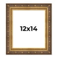 thumbnail image 1 of 12x14 Frame Vintage Gold Solid Wood Picture Frame | 2.5 Inch Moulding Width | Ornate Bronze Museo, 1 of 8