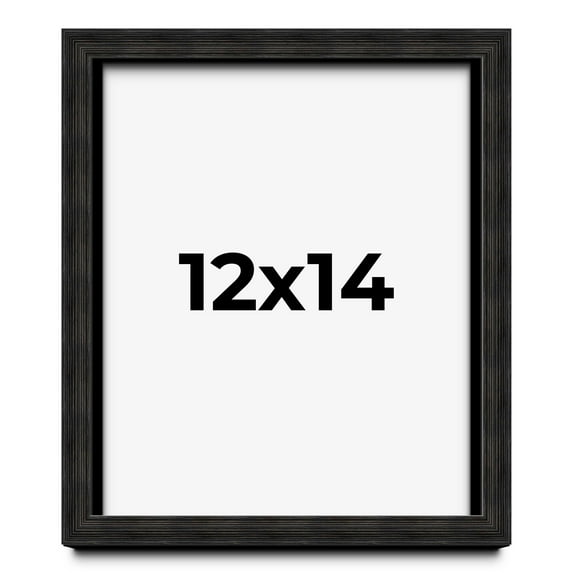 12x14 Shadow Box Black Rustic Barnwood Display Frame | 1.125 Inch Deep | 0.875 Inch Moulding Width