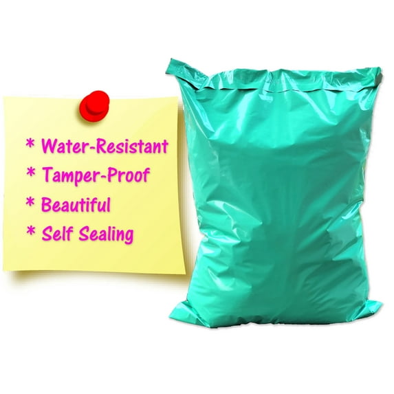 12x15.5 Inch Colored Poly Mailers, Large Business Shipping Mailers, Flat Self-Sealing Fun Mailing Bags