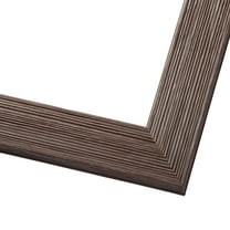 12x15 Brown Rustic Wide Barnwood Picture Frame - UV Acrylic, Foam Board Backing, Hanging Hardware