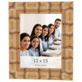 thumbnail image 1 of 12x15 Frame Beige Real Wood Picture Frame Width 3 inches | Interior Frame Depth 0.5 inches |, 1 of 8