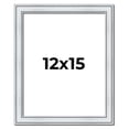 thumbnail image 1 of 12x15 Frame Sterling Silver Solid Wood Picture Frame | 1.25 Inch Moulding Width | 0.75 Inch, 1 of 8