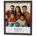thumbnail image 1 of 12x15 Rustic Brown Real Wood Picture Frame Width 0.75 inches | Interior Frame Depth 0.5 inches |, 1 of 8