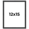 thumbnail image 1 of 12x15 Rustic Brown Real Wood Picture Frame Width 0.75 inches | Interior Frame Depth 0.5 inches |, 1 of 8