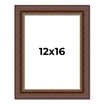 12x16 Copper and Brown Real Wood Picture Frame Width 2 inches | Interior Frame Depth 0.5 inches |