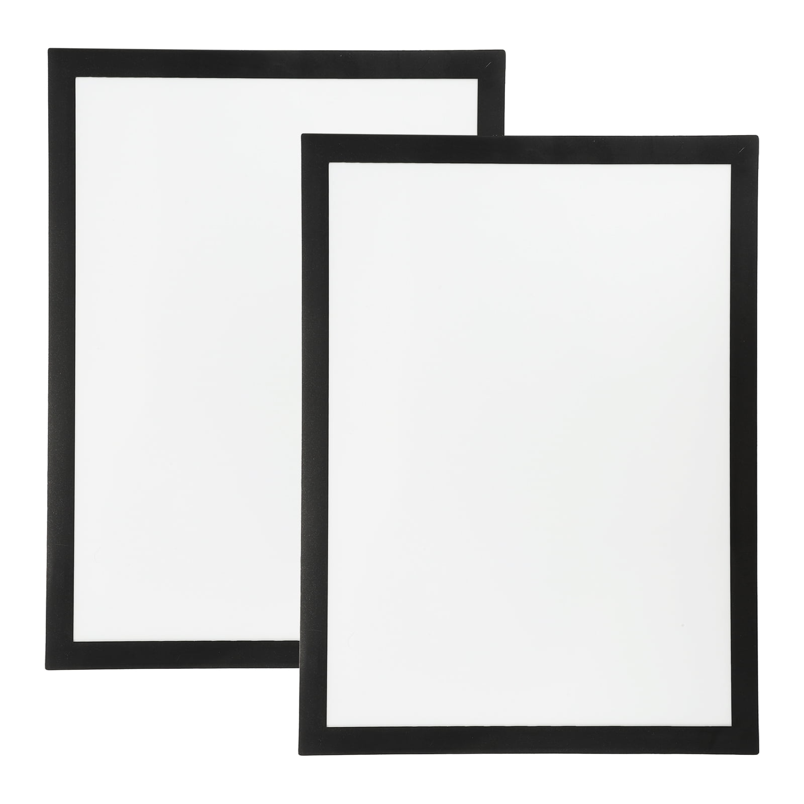 Uxcell 11.81" x 15.75" Diamond Paintings Frames, 2Pcs Diamond Art Frames Magnetic Picture Frame Self Adhesive for Refrigerator, Black