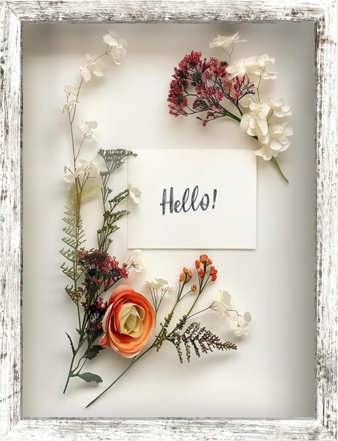 12x16 Driftwood Wooden Shadow Box Frame – Soft Felt Back, Tempered ...