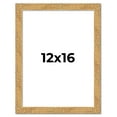 thumbnail image 1 of 12x16 Frame Beige Real Wood Picture Frame Width 1.25 inches | Interior Frame Depth 0.5 inches |, 1 of 8